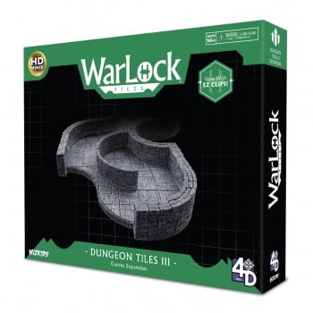 Explore the twists and turns of the darkest dungeons with WarLock™ Tiles: Dungeon Tiles III - Curves Expansion! Create winding tunnels beneath the castle keep or a wizard’s abandoned tower from time gone by with a variety of curved pieces. Made to work with other WarLock™ Tiles sets, the possibilities for your terrain scenes are endless! KEY FEATURES: Curved stone half walls are perfect for tower scenes. Curved tiles specially designed to work with other tiles! Perfect for customizing your dungeon. Use the edge caps for a finished edge on your tiles! Combine with Dungeon Tiles III - Angles Expansion for even more twists and turns. Fully compatible with WarLock Tiles: Dungeons Tiles I and II.*