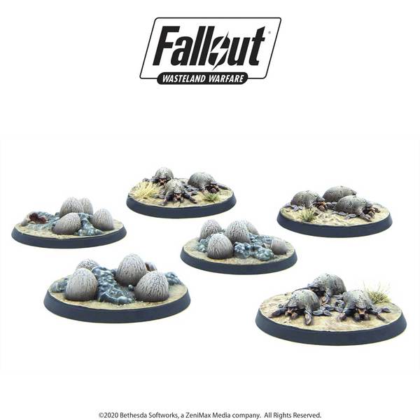 Fallout: Wasteland Warfare - Wasteland Creatures: Mirelurk Hatchlings + Eggs