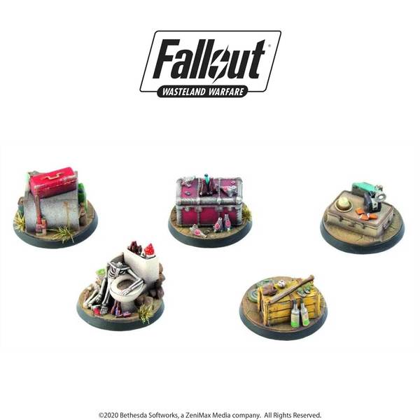Fallout - Wasteland Warfare - Terrain Expansion - Objective Markers 1