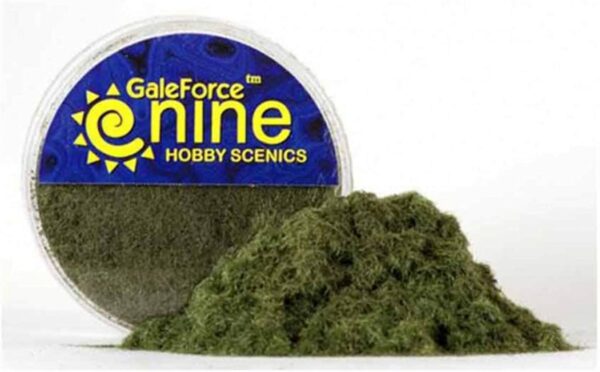 GF9 - Hobby Round - Dark Green Static Grass