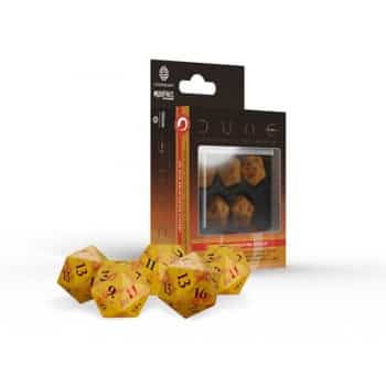 Dune – Set Di Dadi Per Giochi Di Ruolo: Casa Harkonnen – 5 Dadi A 20 Facce