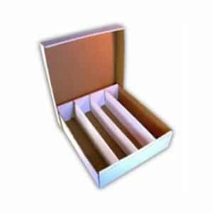 cardboard box with lid for storage of 4000 cards