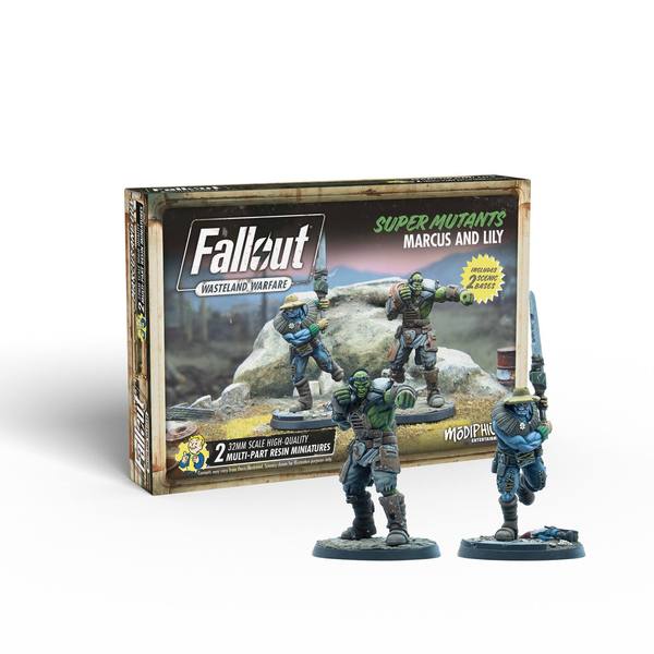 Fallout Wasteland Warfare - Super Mutants Marcus and Lily