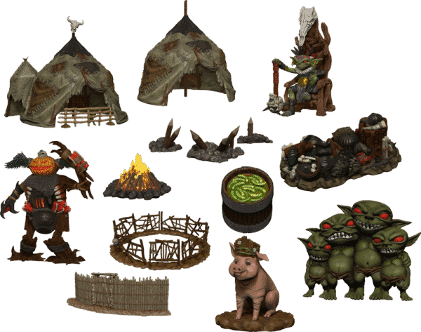 Pathfinder Battles - Legendary Adventures Goblin Village Premium Set details