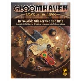 Gloomhaven - Jaws Of The Lion - Removable Sticker Set And Map