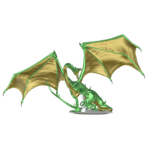 D&D Icons of the Realms - Adult Emerald Dragon Premium Figure