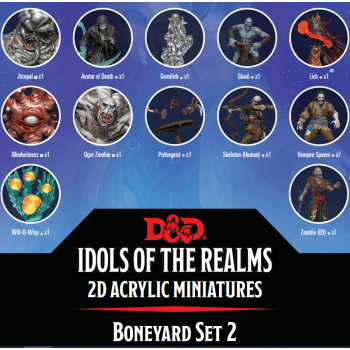 D&D Idols of the Realms - Boneyard 2D Set 2