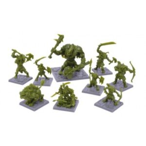 Dungeon Saga - Green Rage Miniature Set