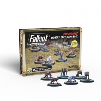 Fallout Wasteland Warfare - Creatures - Mongrel Scavenging Pack
