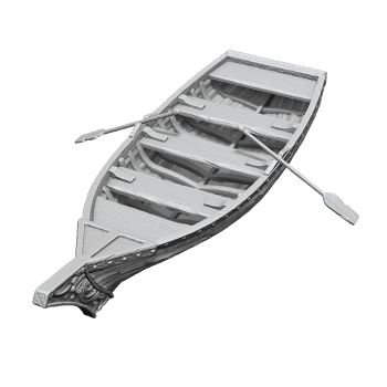 WizKids Deep Cuts - Rowboat & Oars