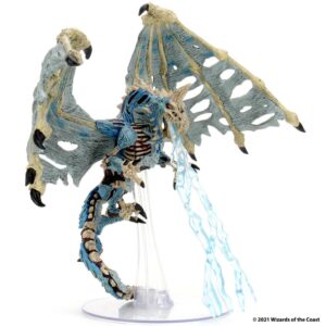 D&D Icons of the Realms Miniatures - Boneyard Premium Set - Blue Dracolich (Set 18)