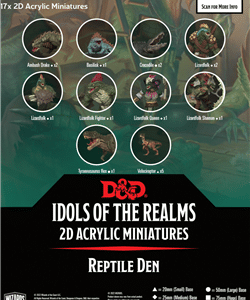 D&D Idols of the Realms - Scales & Tails - Reptile Den- 2D Set