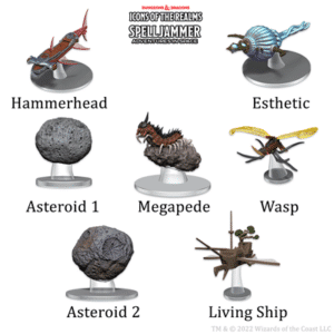 D&D Icons of the Realms - Ship Scale - Asteroid Encounters