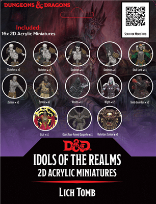D&D Idols of the Realms - Lich Tomb - 2D Set