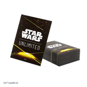 Gamegenic - Star Wars Unlimited Art Sleeves - Card Back Yellow