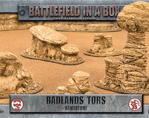 Battlefield in a Box - Badlands Tors - Sandstone