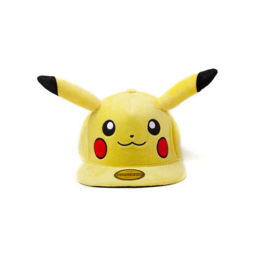 Pokémon - Adjustable Pikachu Pluche Snapback Cap