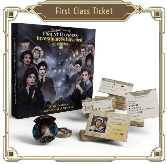 Horror on the Orient Express: The Board Game - First Class Ticket - Kickstarter / Gamefound Edition