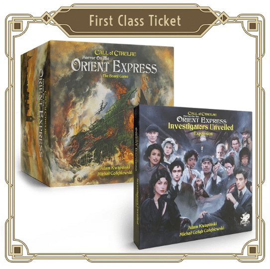 Horror on the Orient Express: The Board Game - First Class Ticket - Kickstarter / Gamefound Edition